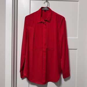 J. Crew tuxedo-style drapey blouse